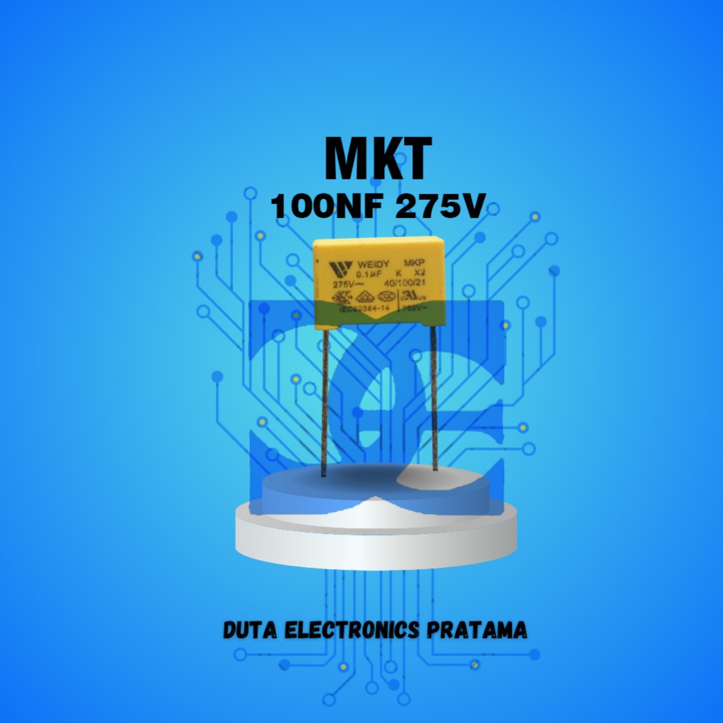 CAPACITOR MKT 100NF 275V