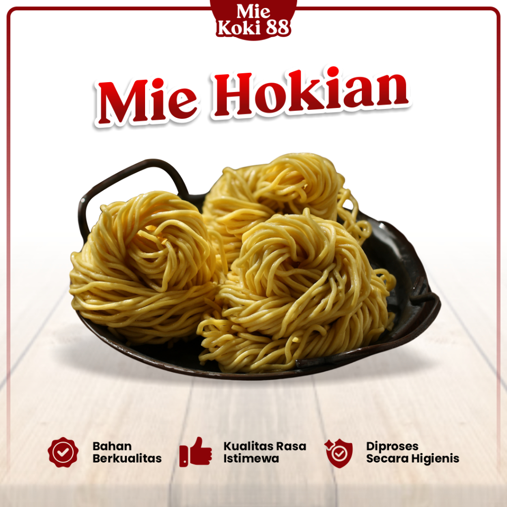 

Mie Kuning Basah Mi Hokian Mentah Perkilo Bahan Mie Goreng Lomie Fresh Halal Higienis