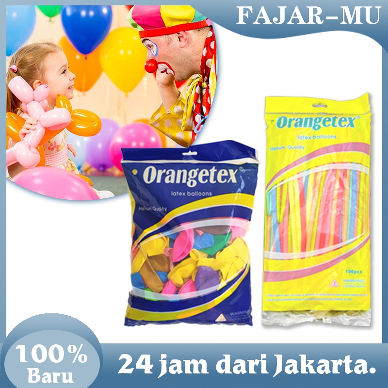 Balon Panjang 100pcs Balon Karet Doff Balon Bulat Balon Cacing Panjang Dekorasi Pesta