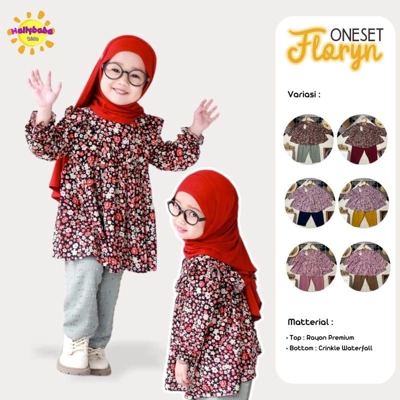 Setelan Rayon Anak Floryn Setelan Anak Rayon Oneset Rayon Anak