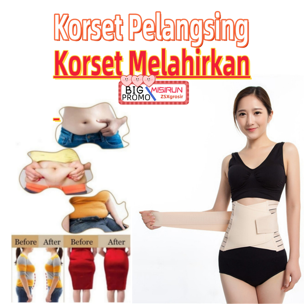 [COD✅] korset pelangsing korset perut bawah korset perut KORSET Pelangsing Setelah melahirkan Korset