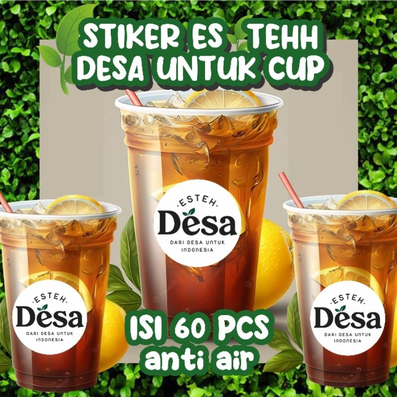 

STIKER ES TEH DESA UNTUK LABEL CUP ISI 60PCS / CETAK STIKER ES TEH DESA TINGGAL TEMPEL