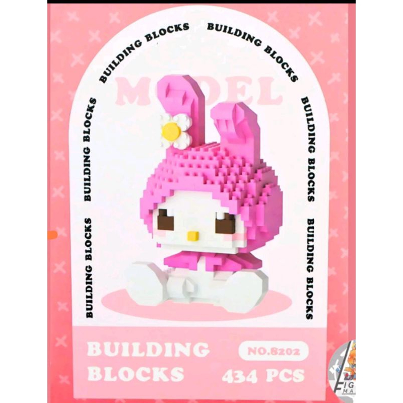 NANO BRICKS / BALOK SUSUN VIRAL SIZE M ( MEDIAUM ) BESAR 434 PCS