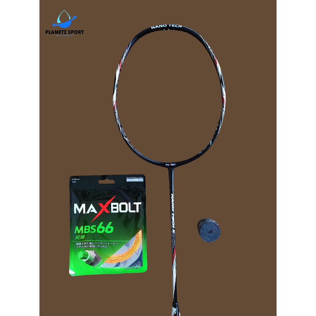 Raket Badminton Maxbolt Nano Tech II 35 Lbs Original