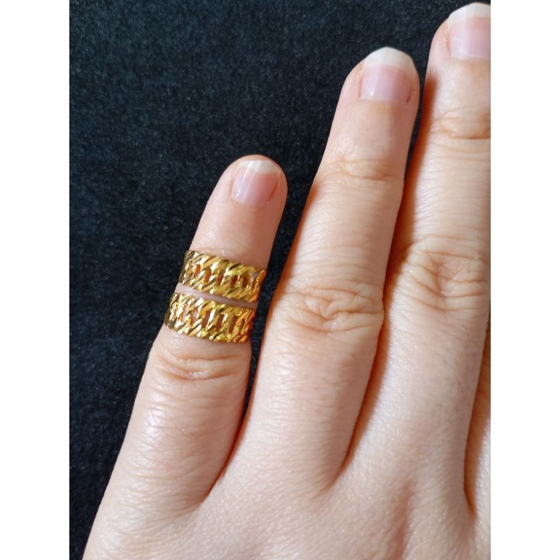 Cincin Emas Asli Anak Bayi Kadar 700/16K Berat 0.45gr