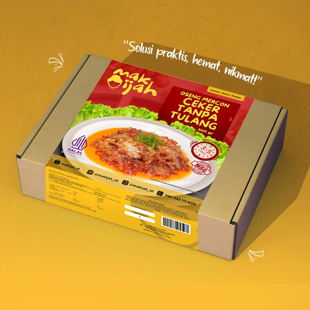 

Lezatoz_Genz Oseng Mercon Pedas Ceker Tanpa Tulang Siap Makan