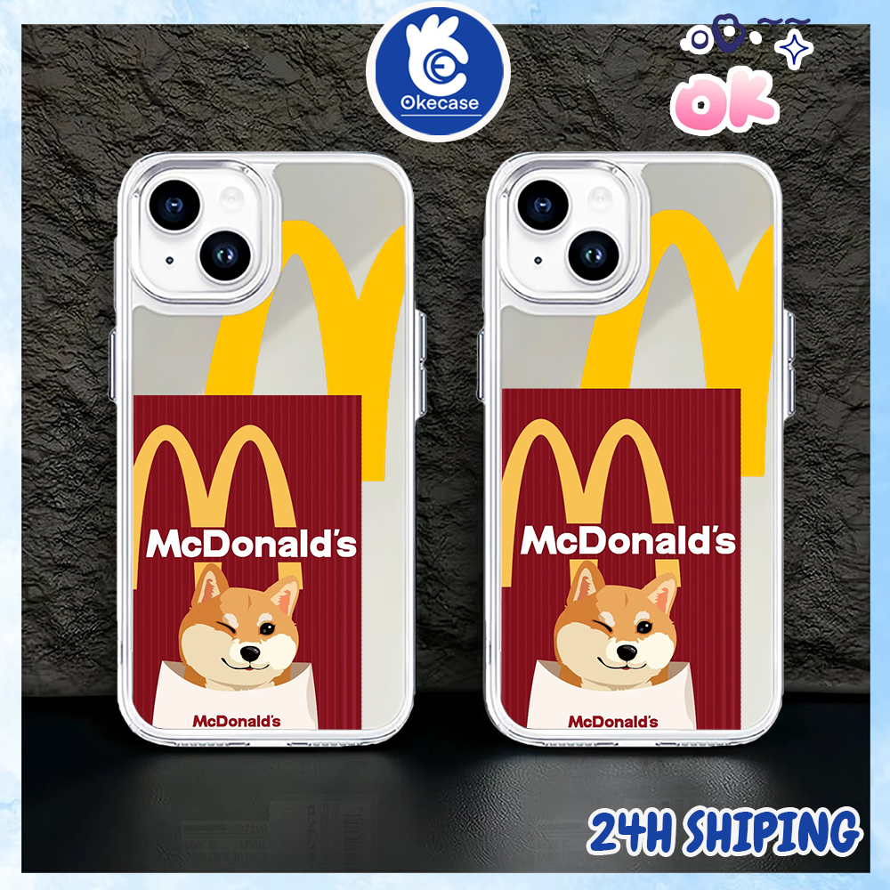 Case Ponsel Miror Blink Dog Mcd Untuk Iphone 11 11PRO 11 PRO MAX 12 12 PRO 12 PRO MAX 13 13 PRO 13 P