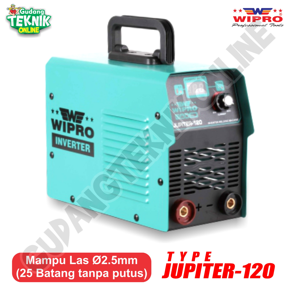 Travo Las Inverter WIPRO JUPITER-120 / Mesin Las 120A DC IGBT 1 Phase Inverter Welding 120A 1 Phase 