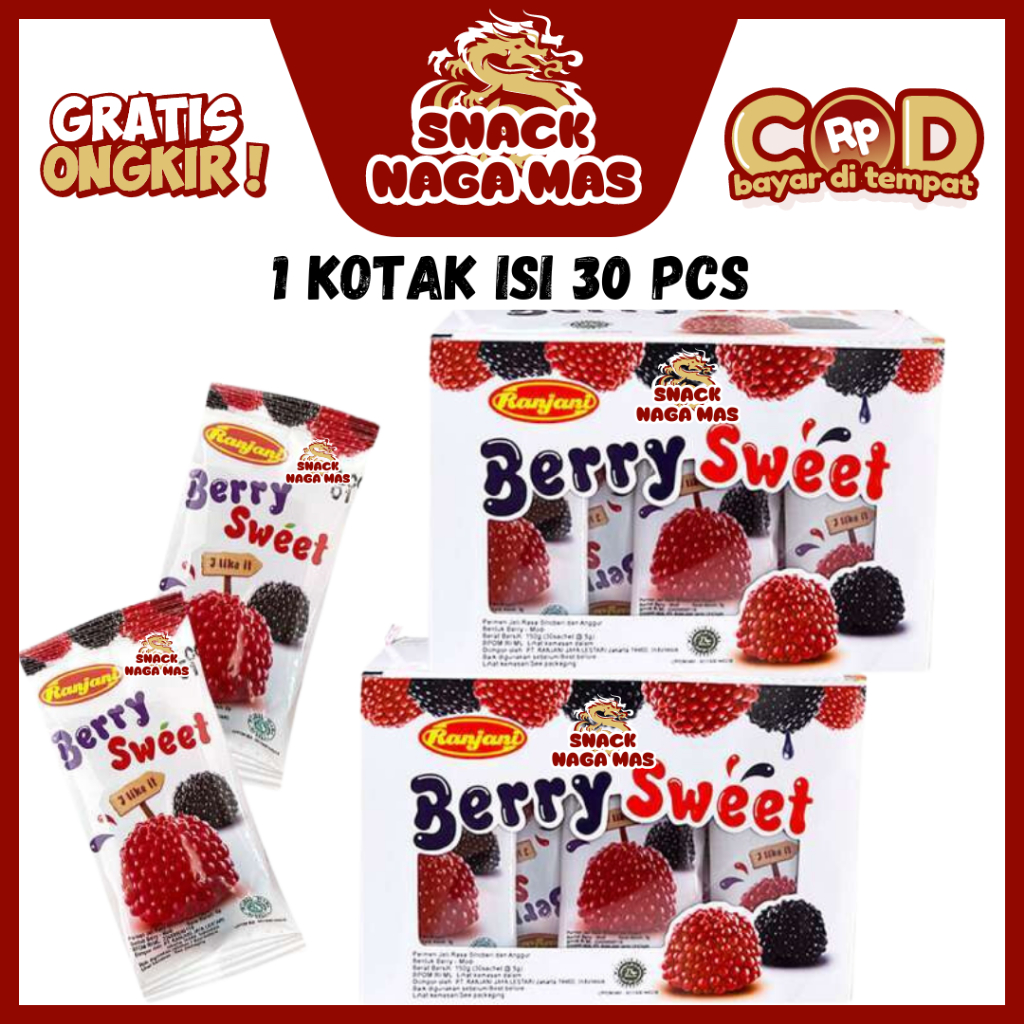 

PERMEN LUNAK BERRY SWEET RANJANI [1 BOX ISI 30 PCS]