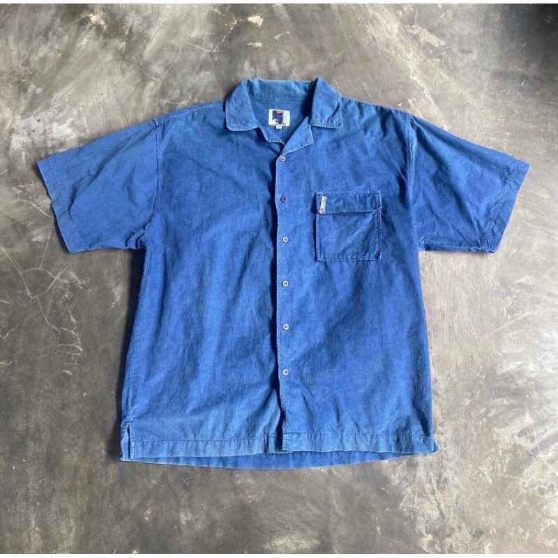 Corduroy Open Collar