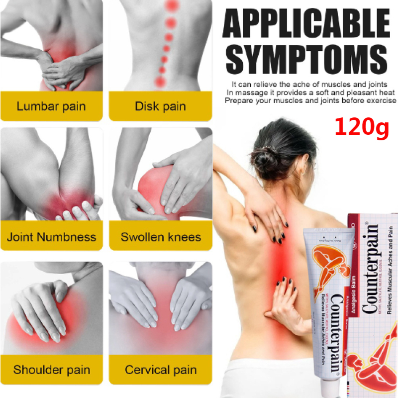 100% ORI & EXP 2028  100% ORI Counterpain Cream 120gr Thailand Hot Krim Analgesic Untuk Mengobati En