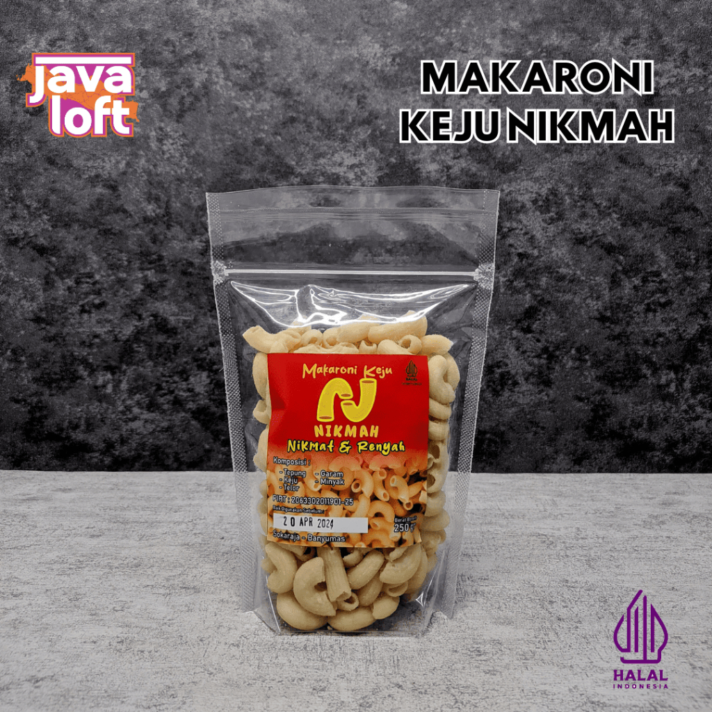 

Makaroni Keju Nikmah Cemilan Dan Toping Makanan Pasta Makaroni Rasa Keju Khas Banyumas