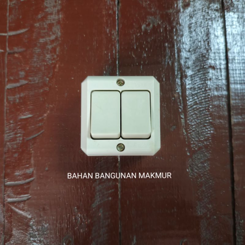 SAKLAR SERI BROCO / SAKLAR OB BROCO / SAKLAR DOUBLE BROCO / SAKLAR OUTBOW BROCO 16220 CREAM