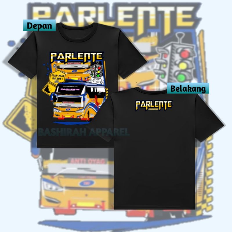 Kaos Anak Bis Telolet Parlente/Baju Anak Bis Basuri Kekinian