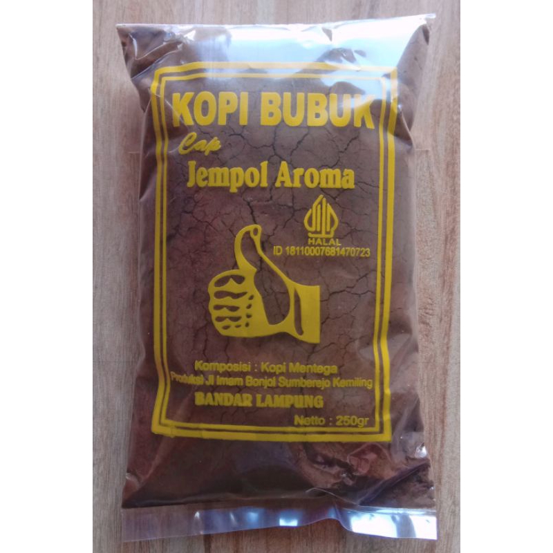 

Kopi Bubuk Asli Khas Lampung Cap Jempol Aroma Netto 1 Kg