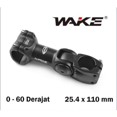 Wake Stem Standar 25.4 x 110mm 0 - 60 Derajat Adjustable Fixie Federal