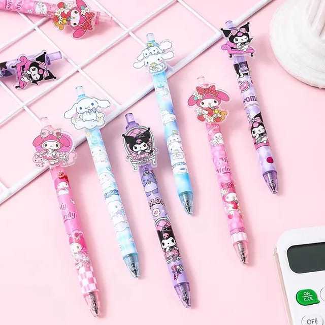 

Pulpen Pena Tinta Akrilik Motif Sanrio Kuromi Melody Cinnamorol 0.5mm 0.38mm