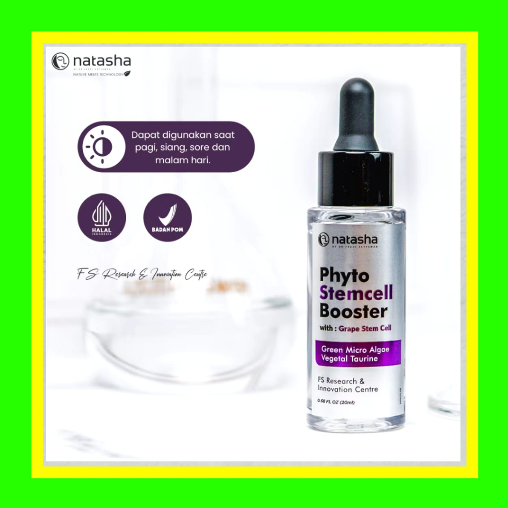 PHYTOSTEMCELLBOOSTER Natasha Skincare Phyto Stemcell Booster 20 ml Original Skincare dr Fredi Setyaw