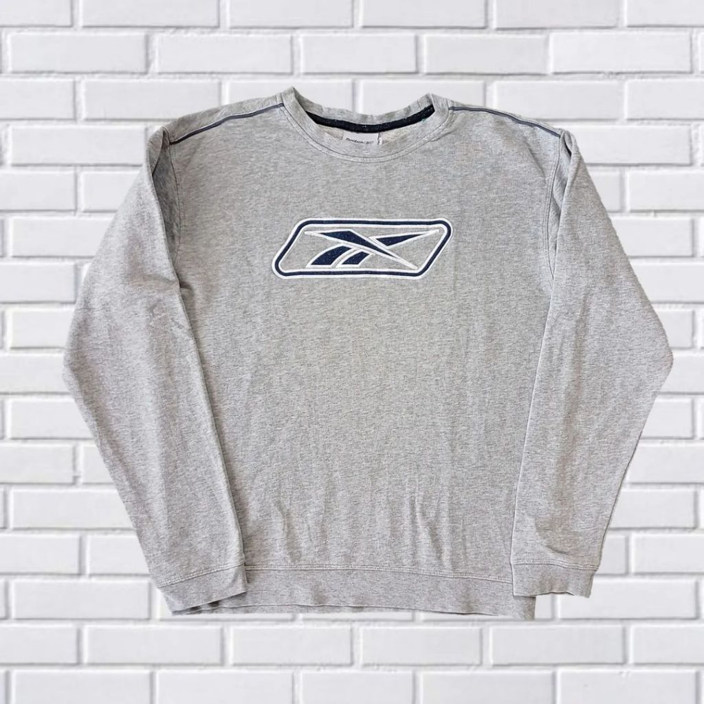 CREWNECK REEBOK TOWEL 3DLOGO, SIZE M (SECOND BRANDED) ABU", CN0136