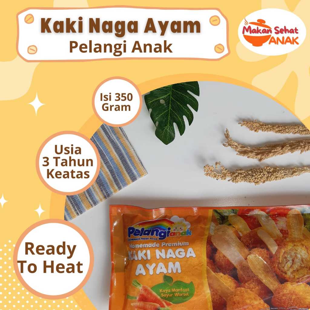 

PelangiAnak Sempolan Kaki Naga Ayam/ Sapi MPASI 3 Tahun Keatas By Makan Sehat Anak