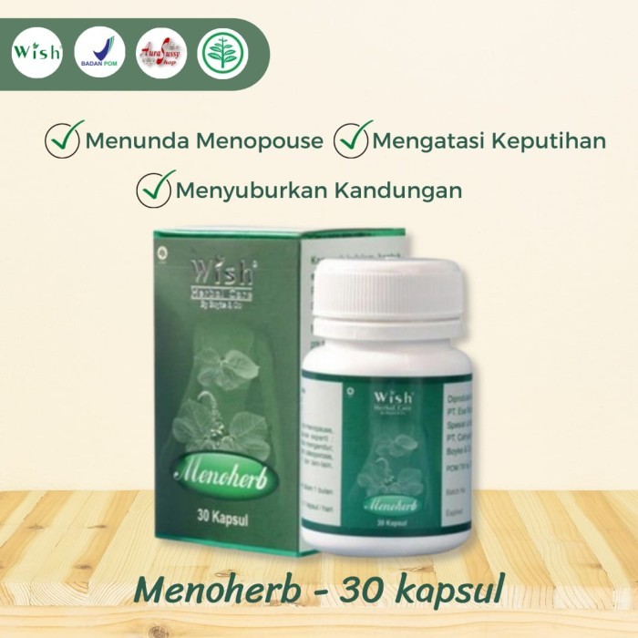 Menoherb kapsul herbal wish Dr Boyke meno herb