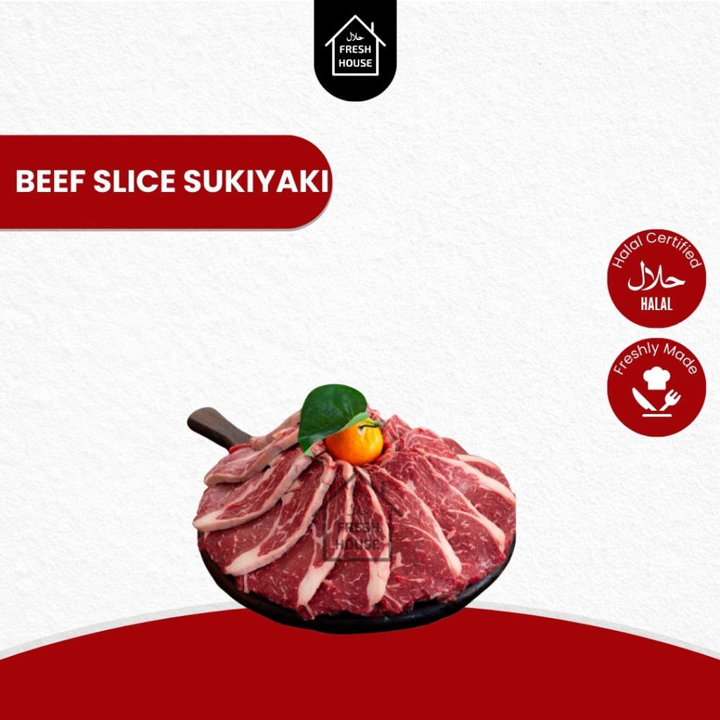 

BEEF SLICE SUKIYAKI TANPA BUMBU / MARINASI 250GR & 500GR