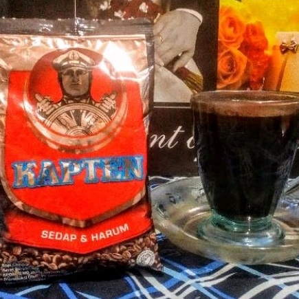 

[B-6-Y ♥☞] ❤RAYA❤ (ecer & grosir) Kopi Hitam Murni Cap Kapten 60g-siap dikirim