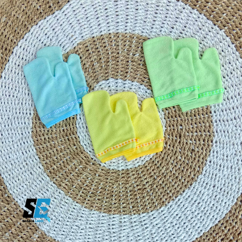 SAGALA LARIS - 3 Pcs Wash lap Handuk Serba Guna Chalmer 13 x 17 cm Wash lap Bayi Katun Lembut