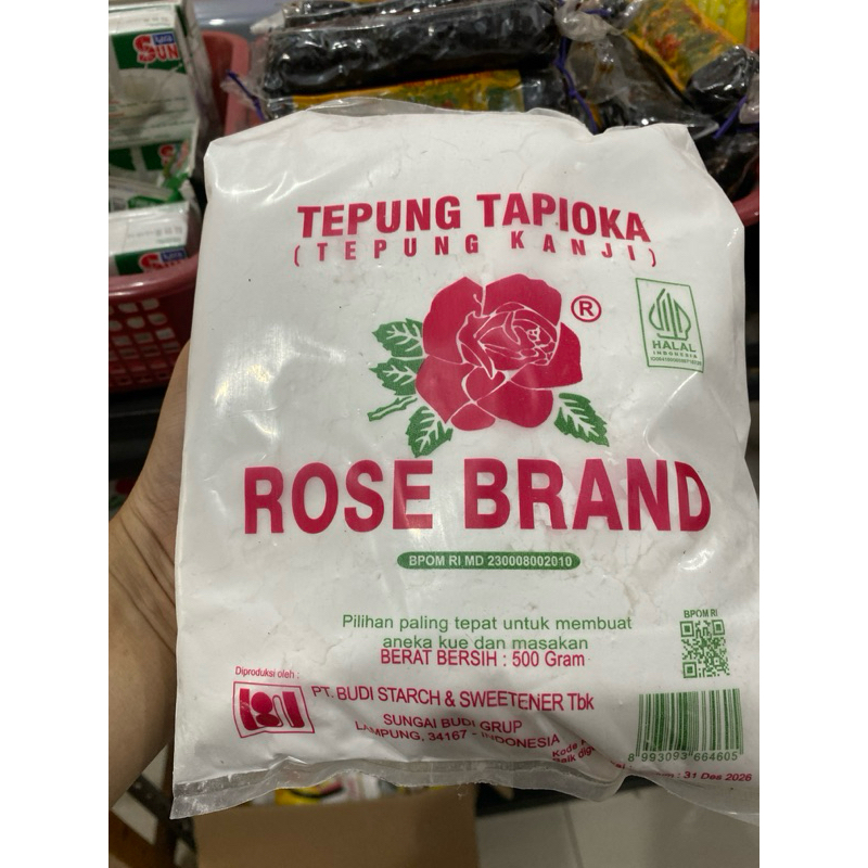 

Tepung Tapioka Rose Brand 500gr