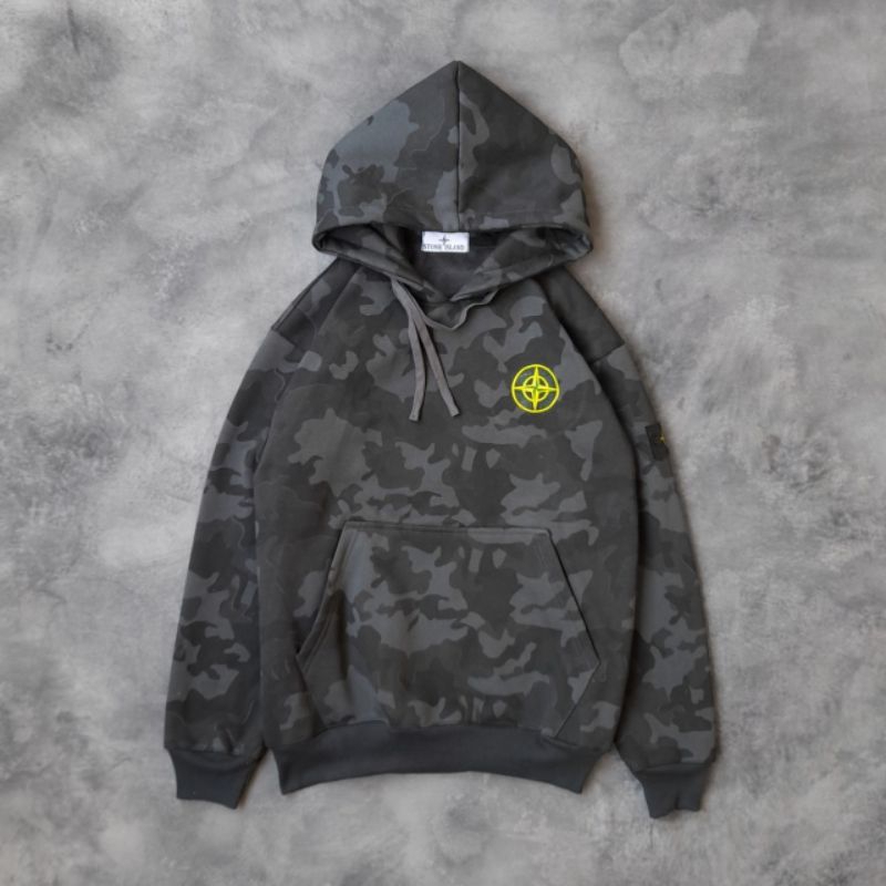 HOODIE STONE ISLAND CAMO LOGO L & XL