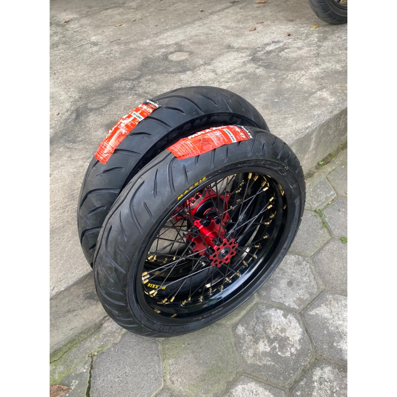 SUPERMOTO CRF 300/350 BAN 110 130 tromol scarlet