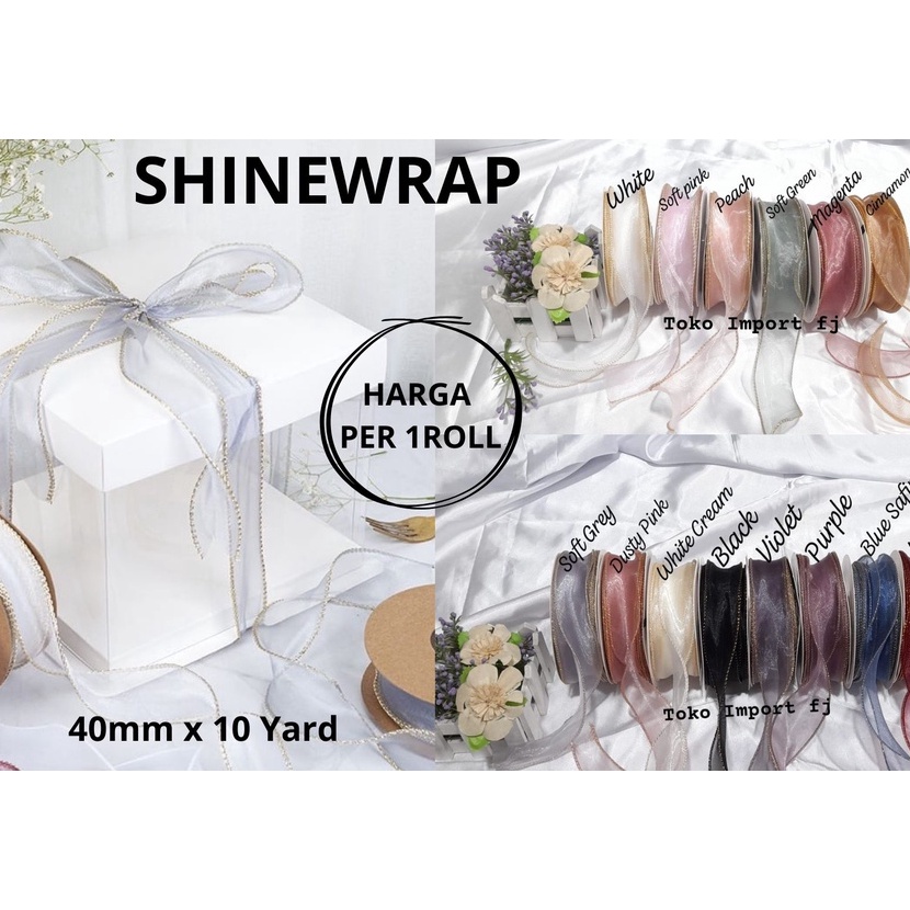 

HJ6 Pita Premium Organdi Organza Korean Ribbon Fishtail Gift 4mm Lis Gold Korean Fishtail Ribbon Wave Ribbon Gift Ribbon Decoration Ribbon Hampers Ribbon BOUQUET RIBBON