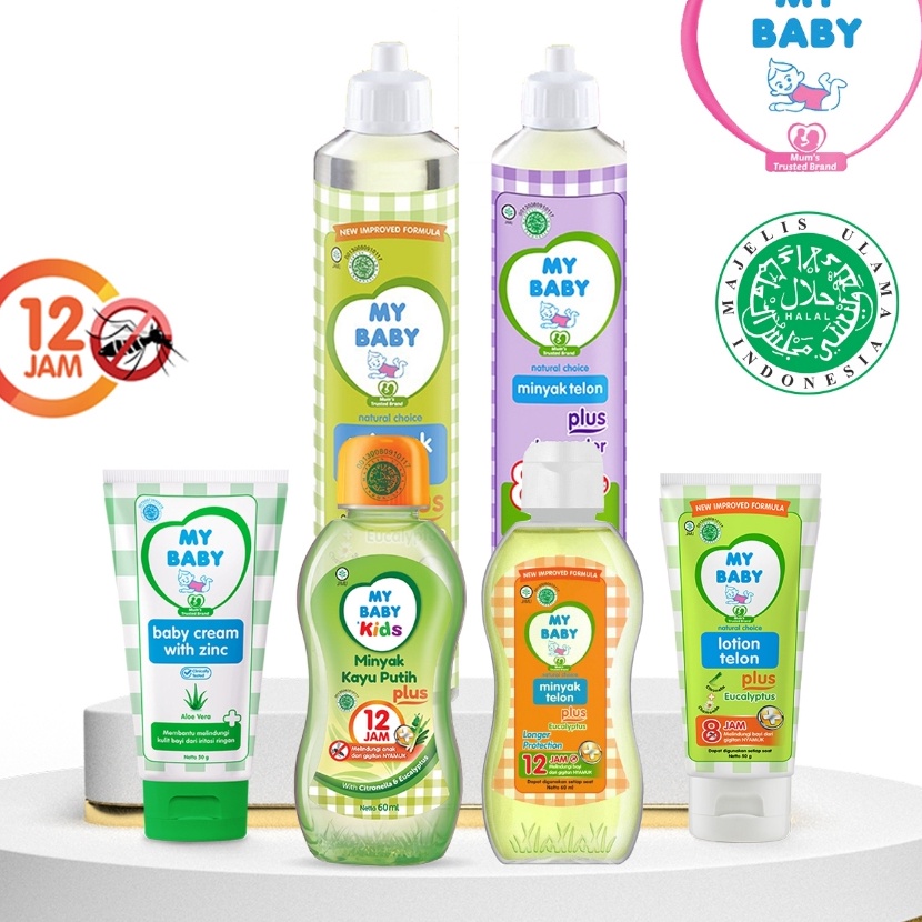 

KP8 MY BABY Minyak Telon 6ml 9ml 15ml 8jam anti nyamuk lavender Telon Minyak