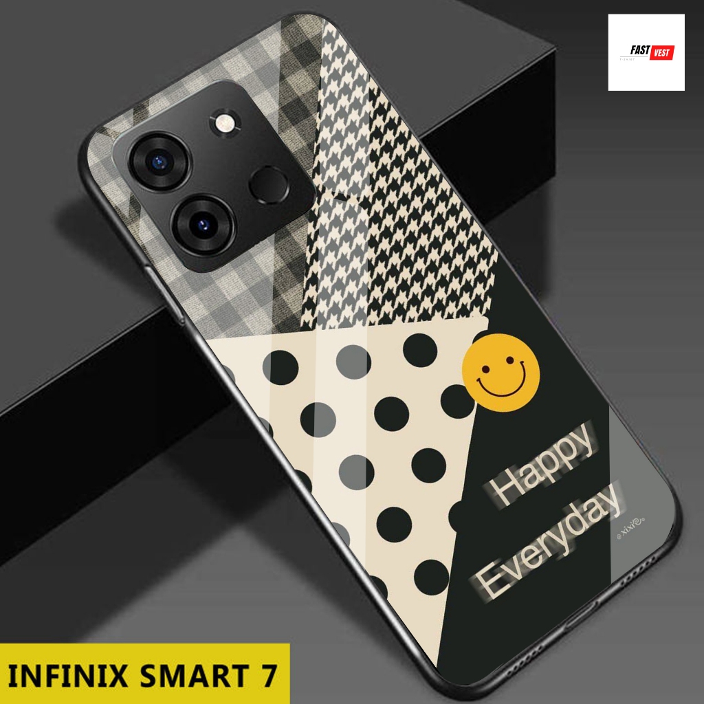 FV18 Softcase Glass Kaca Infinix Smart 7 2024 Terbaru Casing Handphone - Pelindung Handphone - Akses