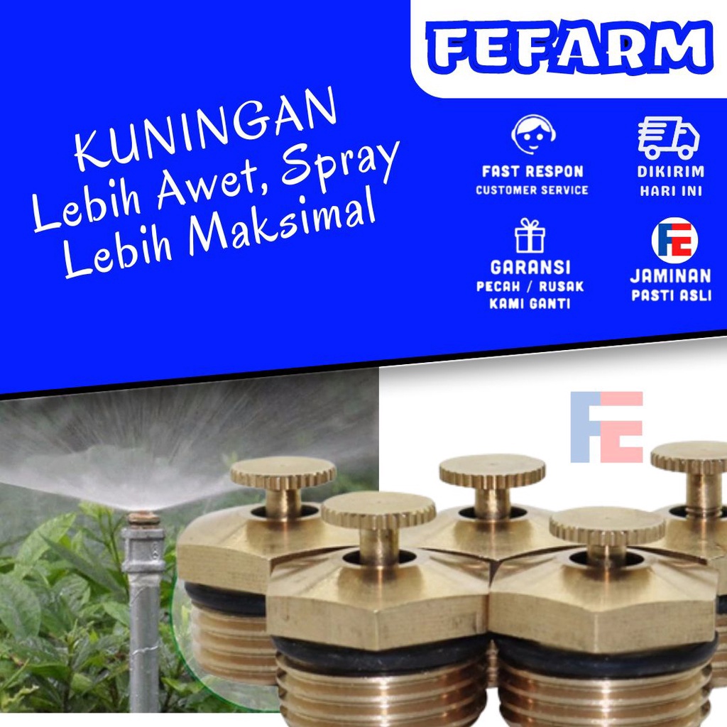 BIG SALE Sprinkler Springkler Spray Air Taman Otomatis Hidroponik Kebun Kuningan