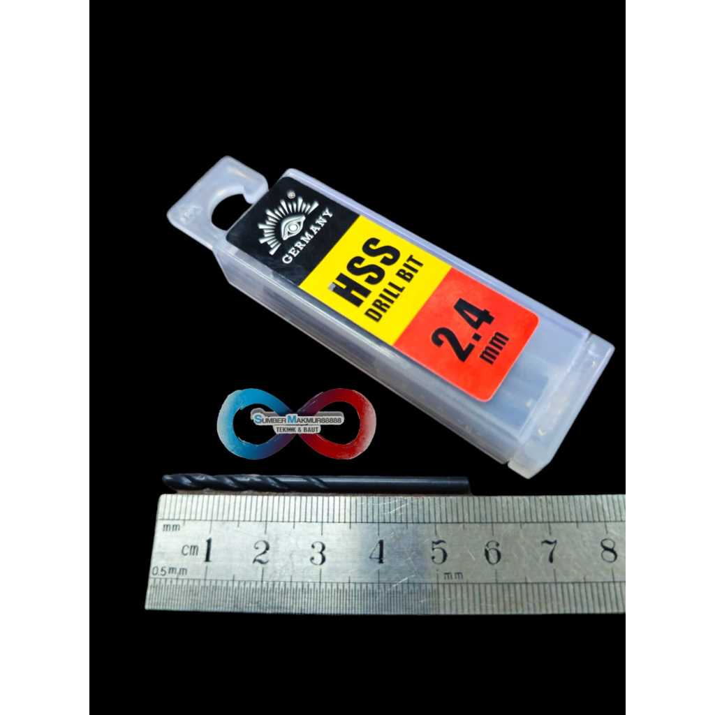 Mata bor besi 2.4mm tjap mata