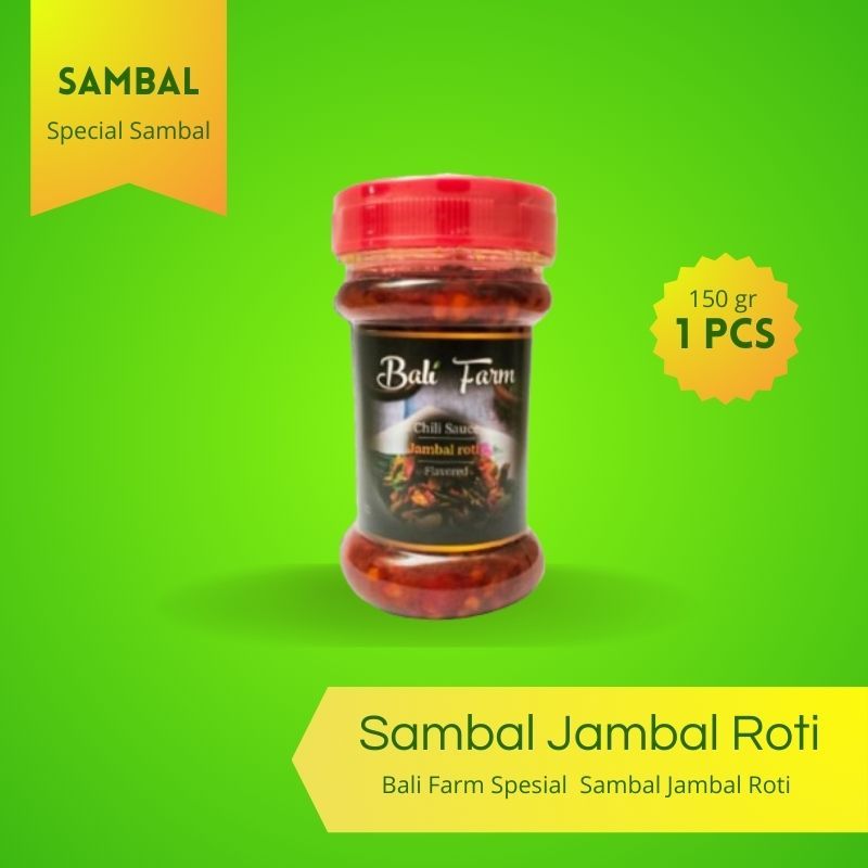 

Bali Farm Spesial Sambal Siap Saji - Sambal Jambal Roti 150gr