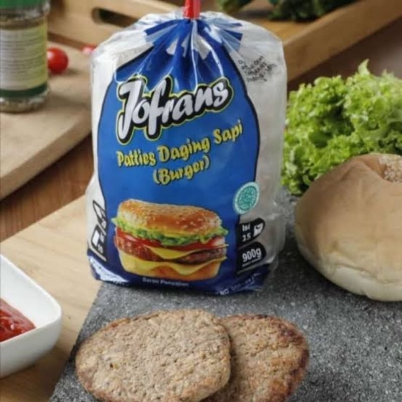 

jofrans beef patties burger sapi 900gr