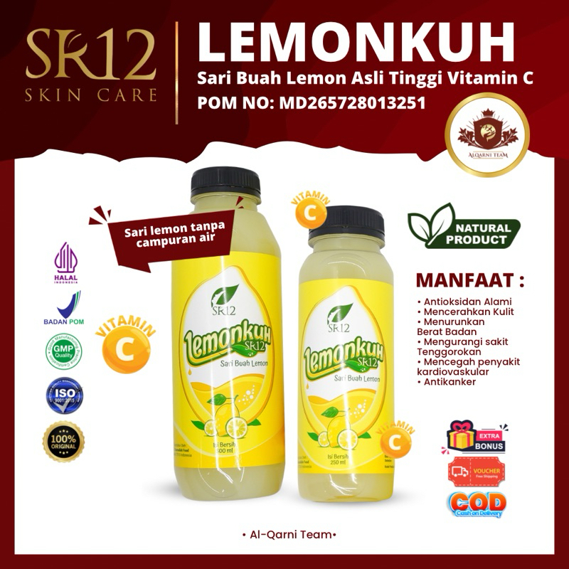 

LEMONKUH SR12 / MINUMAN SEHAT ALAMI / SARI BUAH LEMON ASLI / VITAMIN C