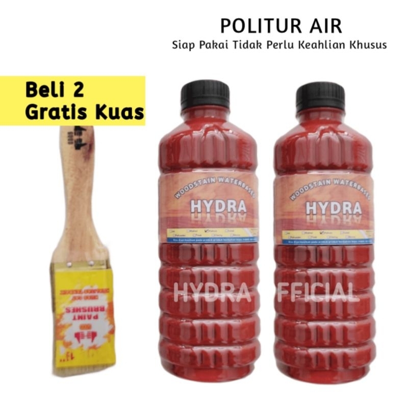 Politur Plitur Kayu Waterbased 500ml Siap Pakai