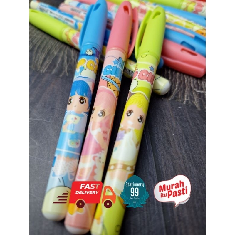 

V-tro Pulpen POP Girls /Gel Ink Pen/Pulpen Gel Vtro/Pena/Pulpen Basah/pen Cair