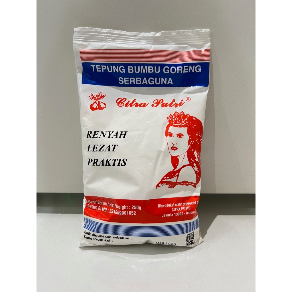 

Tepung Bumbu Goreng Serbaguna Citra Putri 250 gr