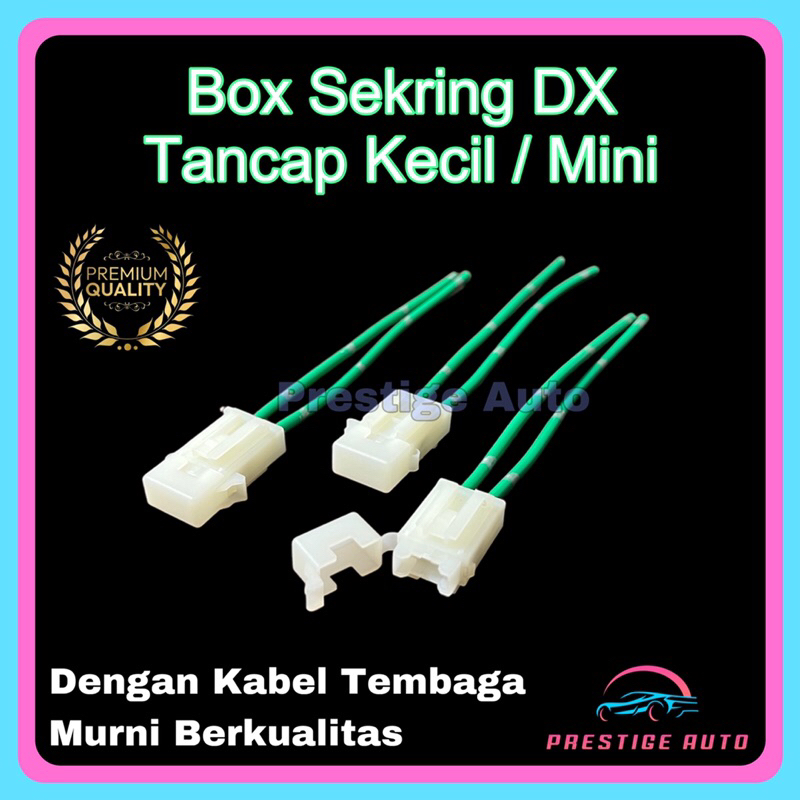 Fuse Box Mini / Rumah Sekring DX Tancap Kecil Untuk Mobil & Motor Dengan Kabel Tembaga Murni Kualita
