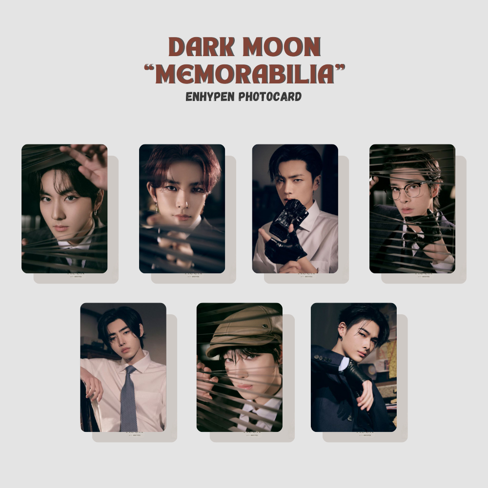 [7 pcs] Photocard Enhypen : Dark Moon "Memorabilia" - by Aera Kpop Merch | Photocard Unofficial Enhy