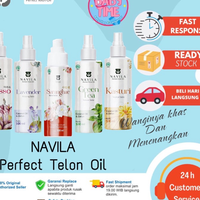 

Hematku NAVILA Minyak Telon Oil Baby 1ml Varian Wangi Lavender Green Tea Kasturi Arasso Minyak Telon Bayi Sensitif Navila Minyak telon