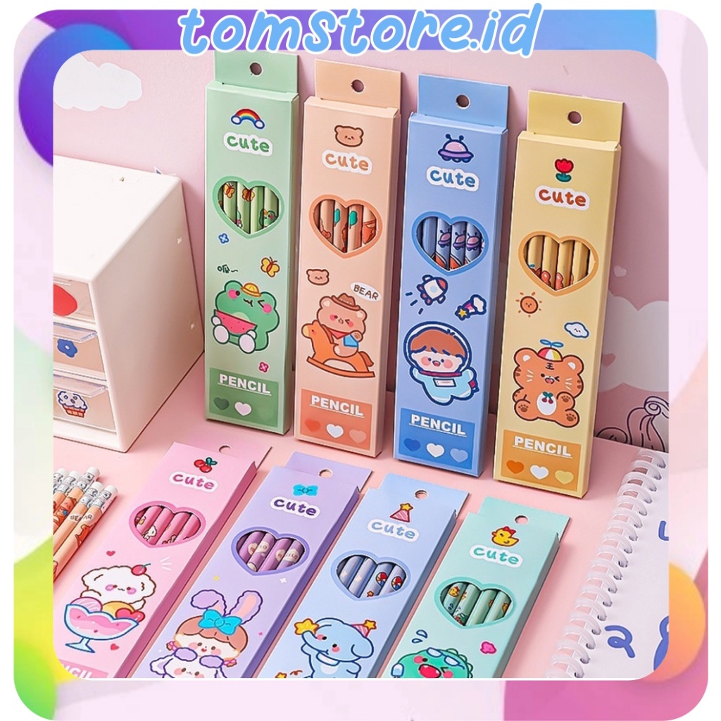 

KHUSUS KAMU TOMSTOREID PENSIL TULIS HB ANIMAL 1 SET ISI 6 PENSIL HB SEKOLAH MOTIF KARTUN LUCU S85