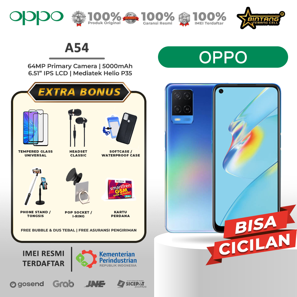 Oppo A54 Ram 4/128gb Garansi Resmi