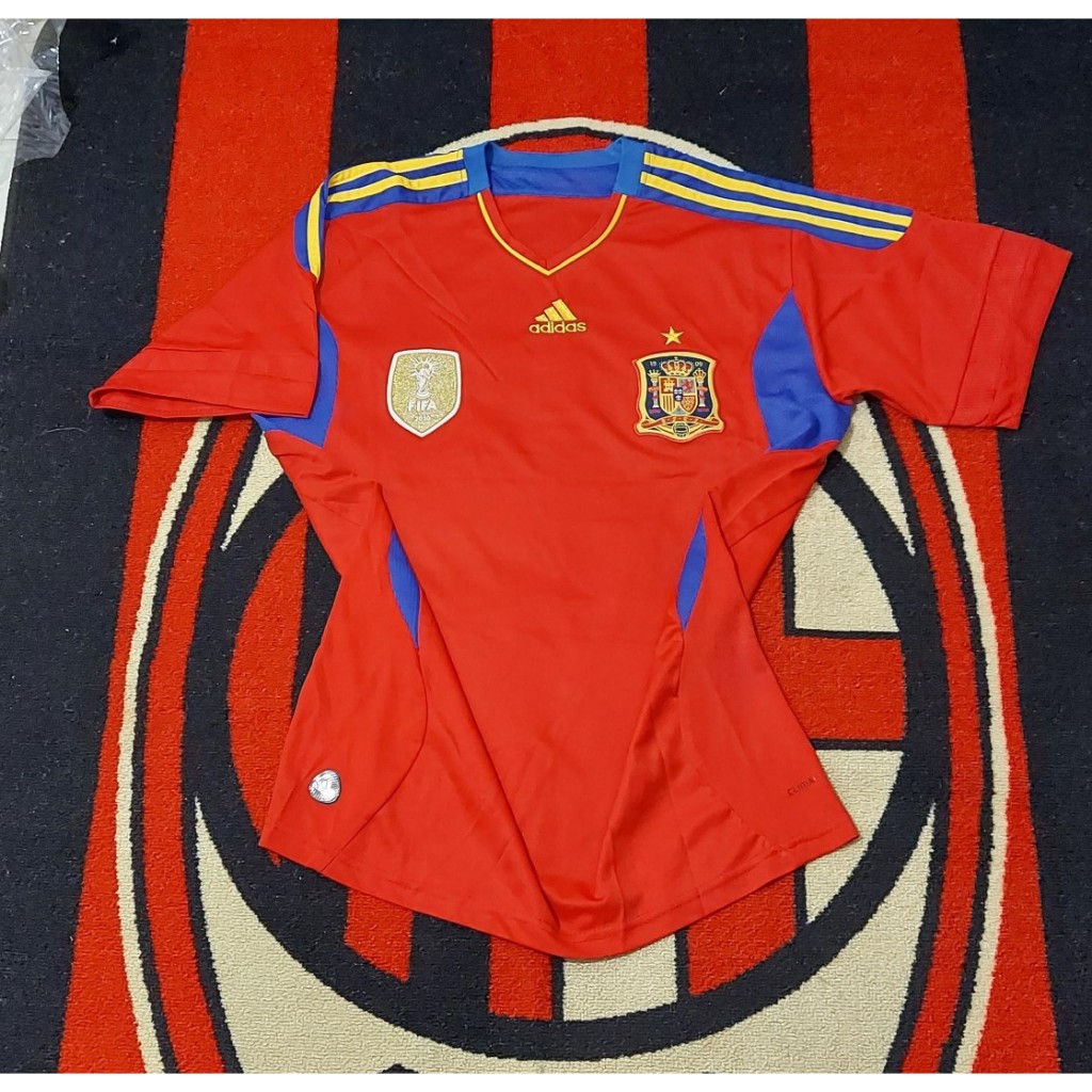 Jersey Spain Home 2011 spanyol patch piala dunia