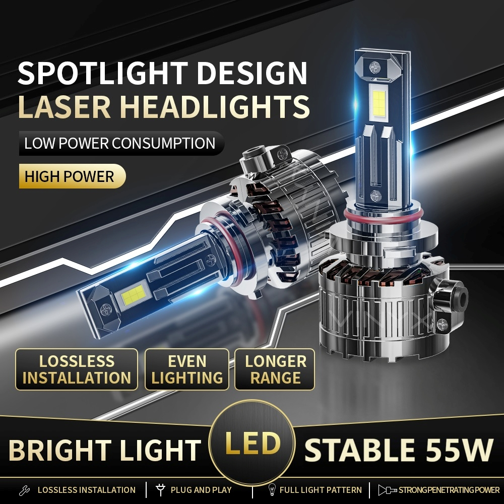 ORIGINAL LAMPU LED H4 H11 V5 VINYX LED HEADLIGHT HIGH POWER BOHLAM UTAMA MOBIL PNP BERGARANSI