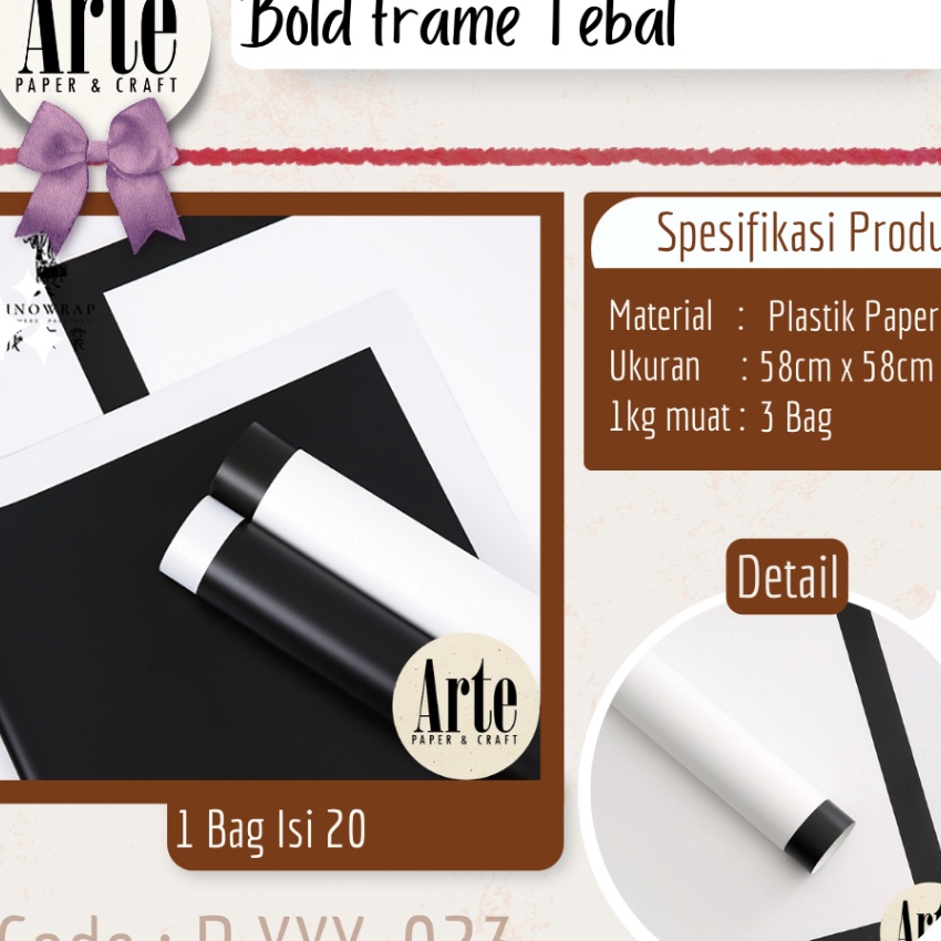 

Sale 2 Lembar Cellophane Bold Frame Tebal Gold Black Red Pink Sinowrap Ori Kertas Buket Bunga Korean Waterproof Flower Wrapping Paper Calor Kado Arte Grosir Florist Supply Jakarta Bekasi PXXY23